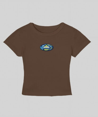 Embroidered Blob Crop Top