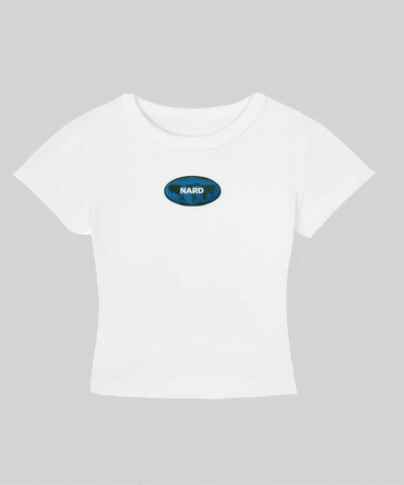 Embroidered Globe Crop Top