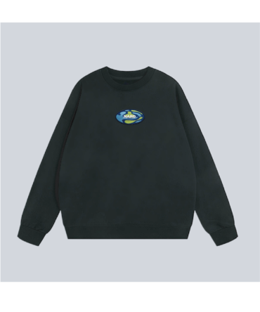 Embroidered Blob Earf Crew Neck