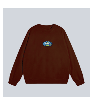 Embroidered Blob Earf Crew Neck