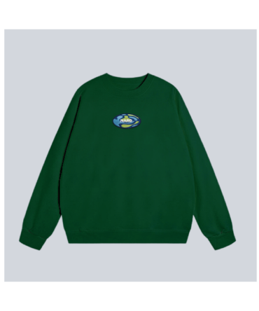 Embroidered Blob Earf Crew Neck