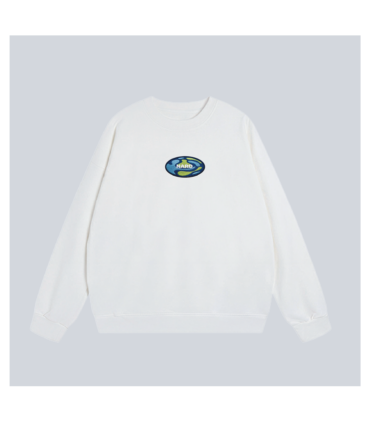 Embroidered Blob Earf Crew Neck