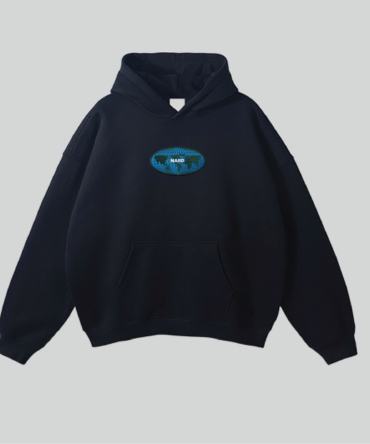 Embroidered Globe Earf Hoodie