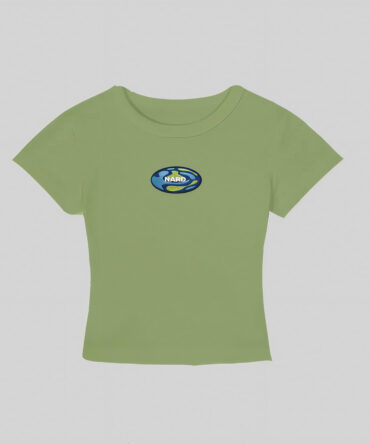 Embroidered Blob Crop Top