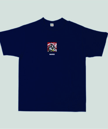 Embroidery Tennis Dog T-Shirt Navy
