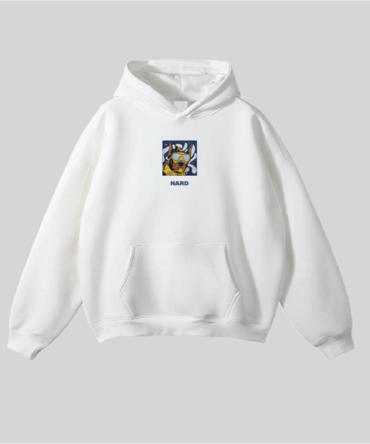 Embroidery Scuba Dog Hoodie White