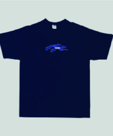 Embroidery Twin Dog Navy Blue