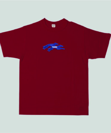Embroidery Twin Dog Red T-Shirt