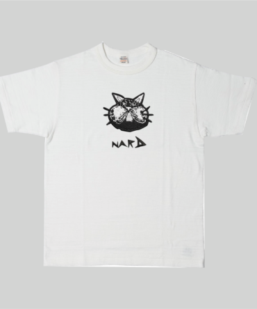 White Embroidery Static Cat T-Shirt
