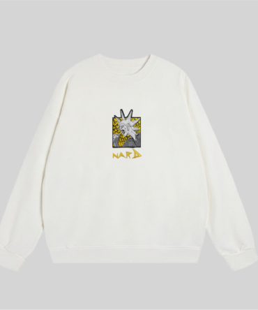 White Embroidery Static Rockstar Sweatshirt