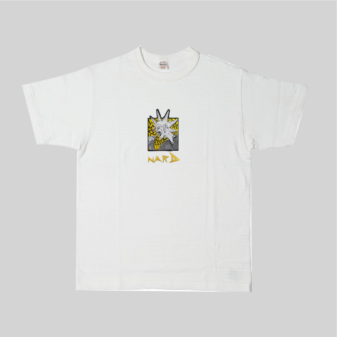 White Embroidery Static RockStar T-Shirt