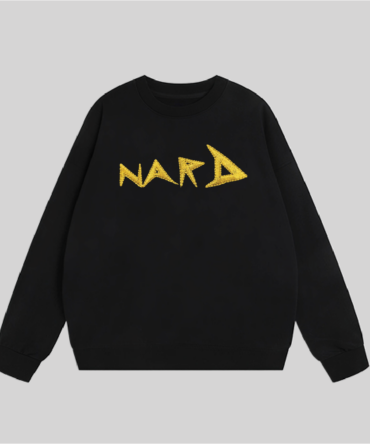 Black Embroidery Static Nard Sweatshirt
