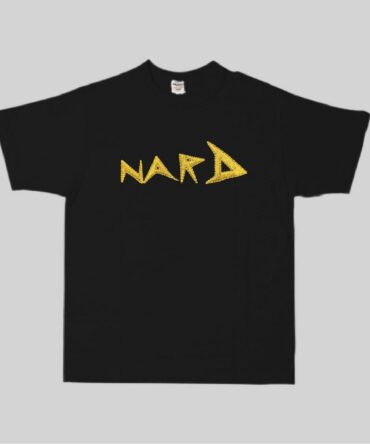 Black Embroidery Static NARD T-Shirt